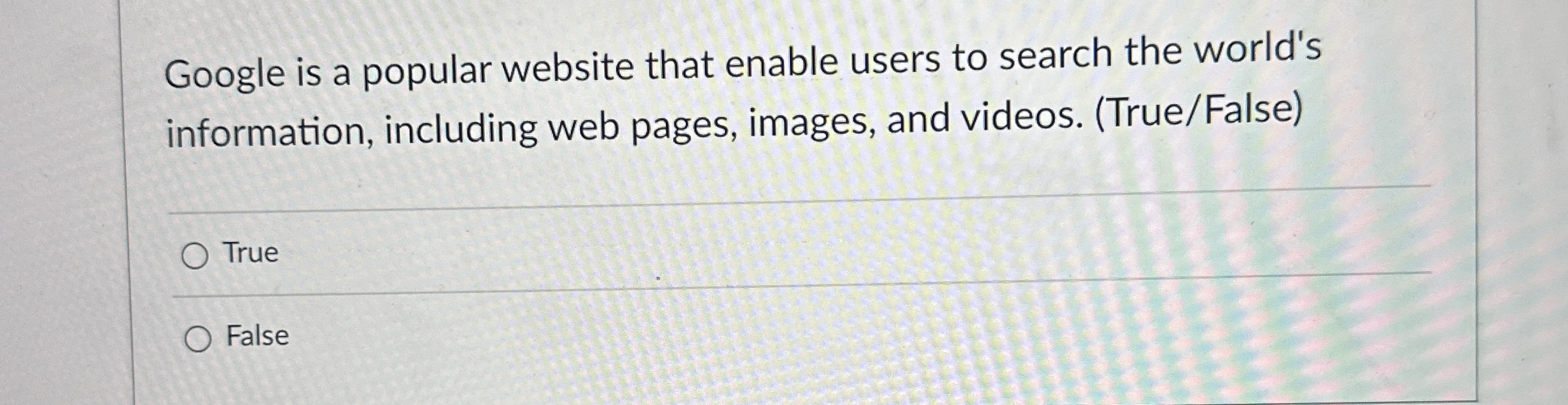 Google is a popular website that enable users to