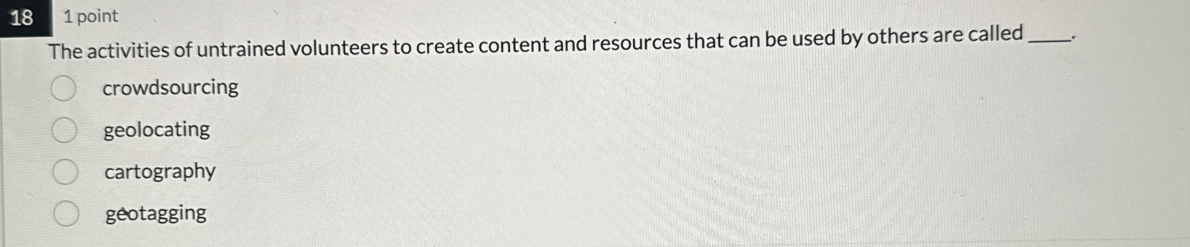 1 8 1 point The activities of untrained