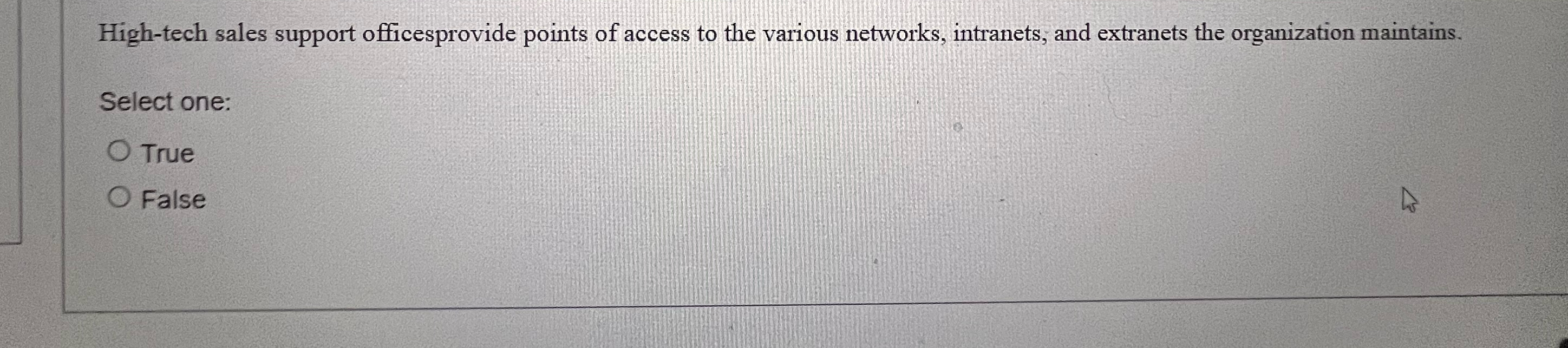 High - tech sales support officesprovide points