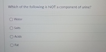 Which of the following is NOT a component of