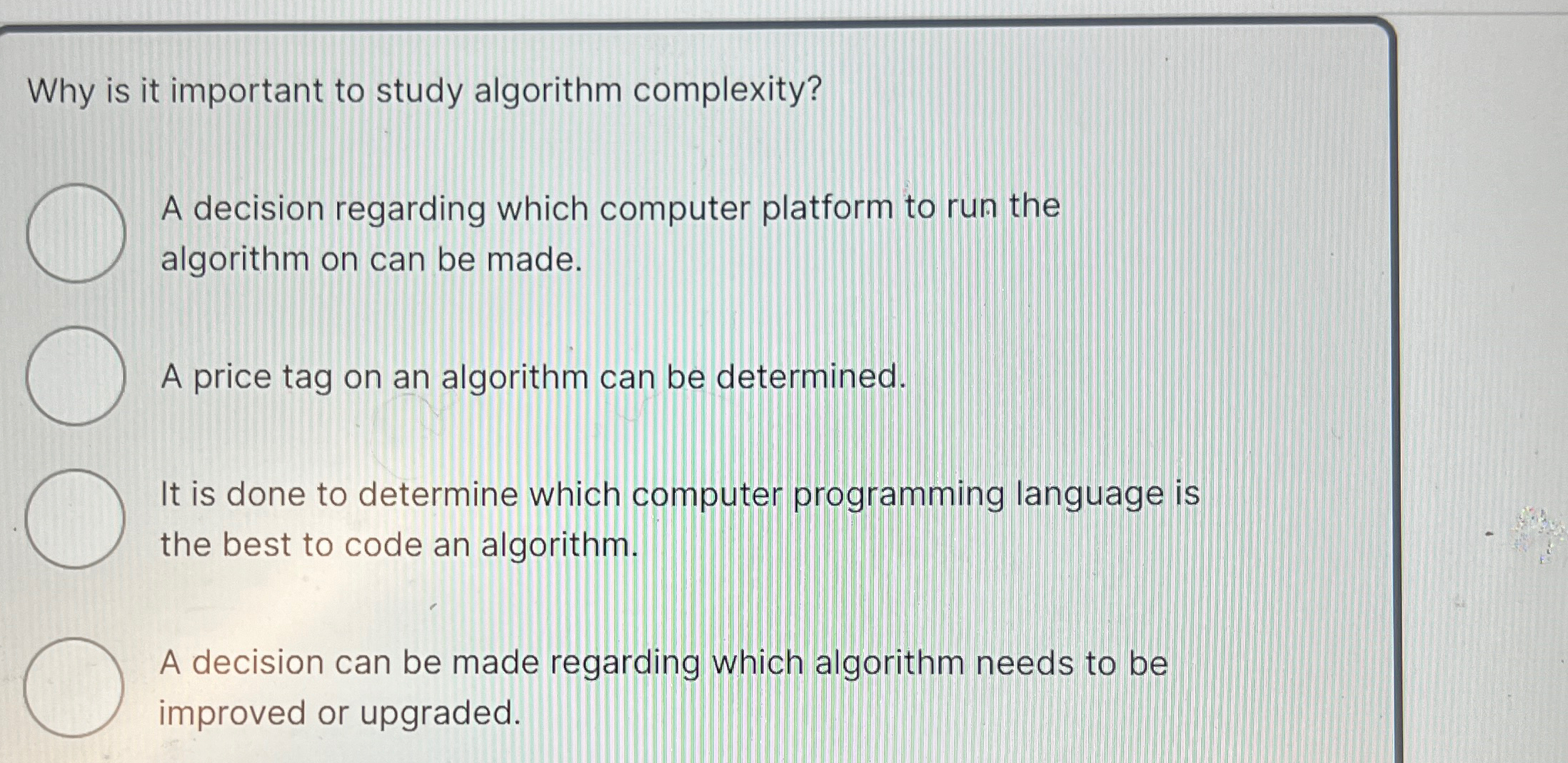 Why is it important to study algorithm