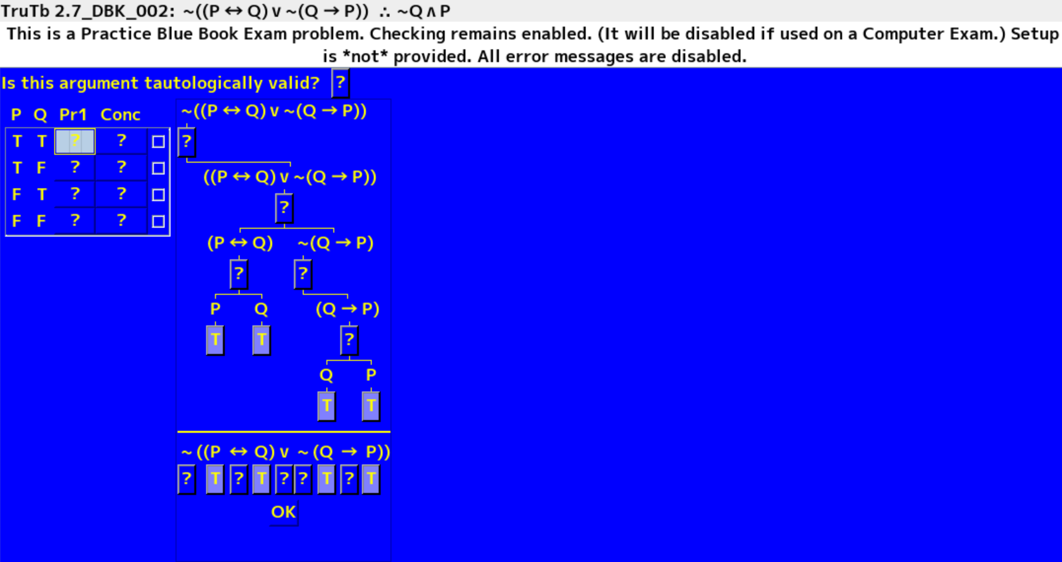 TruTb 2 . 7 _ DBK _ 0 0 2 : ( ( P h a r r Q ) v (