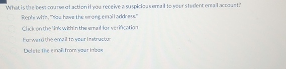 How to solve What is the best course of action if