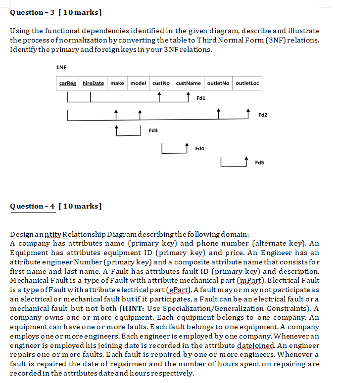 Question - 3 [ 1 0 marks ] Using the functional