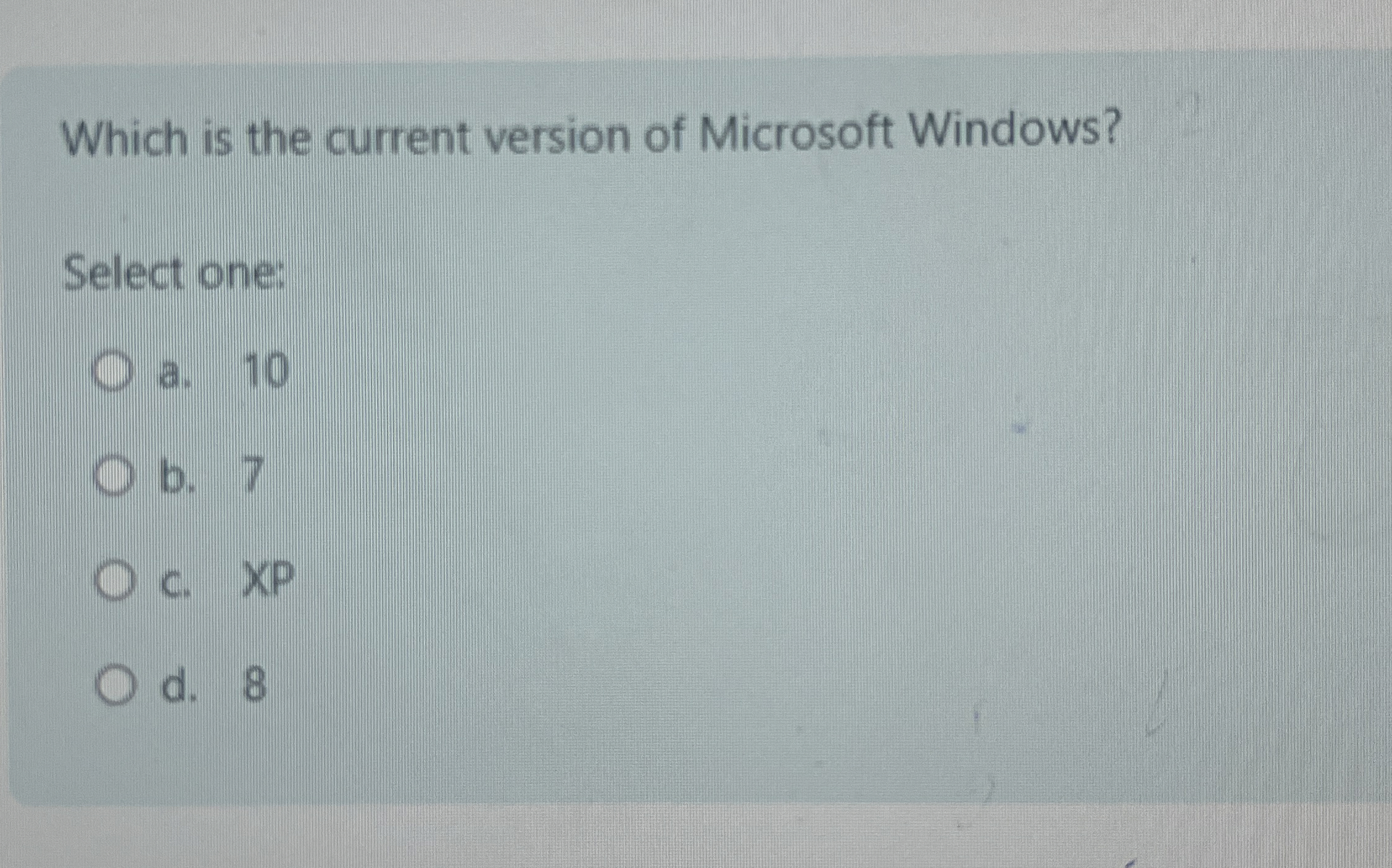 Which is the current version of Microsoft