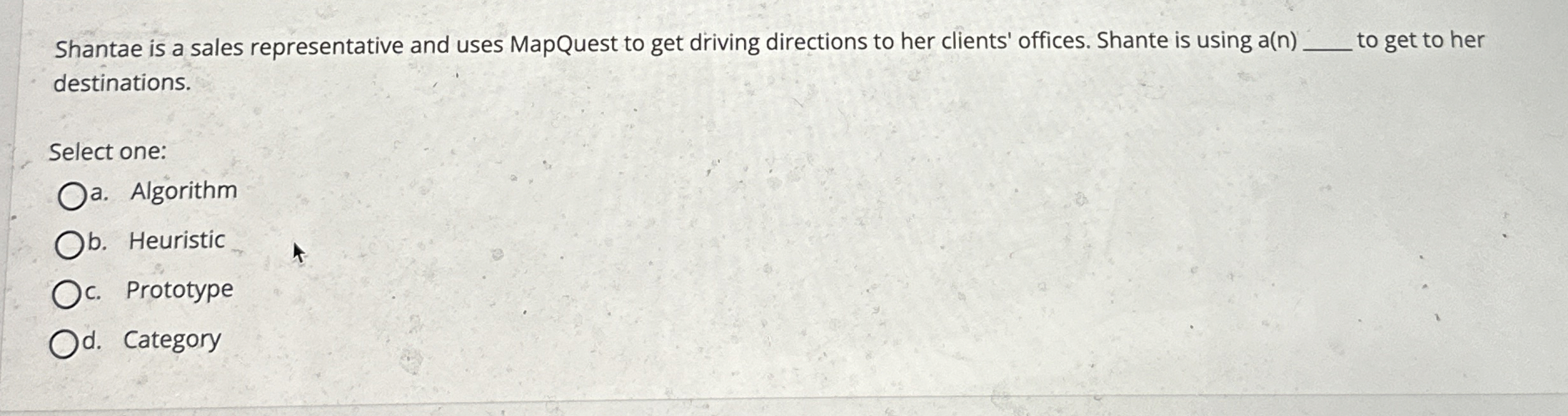 Shantae is a sales representative and uses