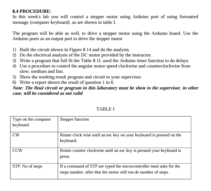 Table 8 , 1 I Tigure 8 . 5 Wiring rircuil,,