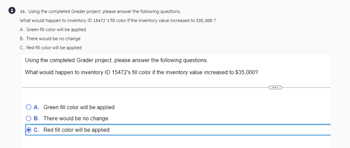 8 1 6 . Using the completed Grader project,