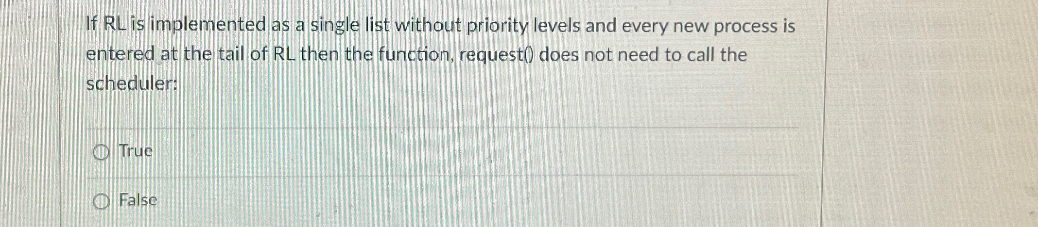 If RL is implemented as a single list without