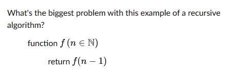 What's the biggest problem with this example of a