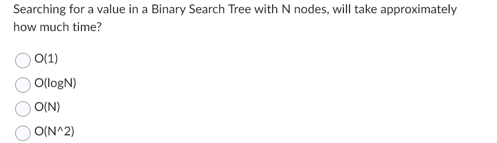 Searching for a value in a Binary Search Tree