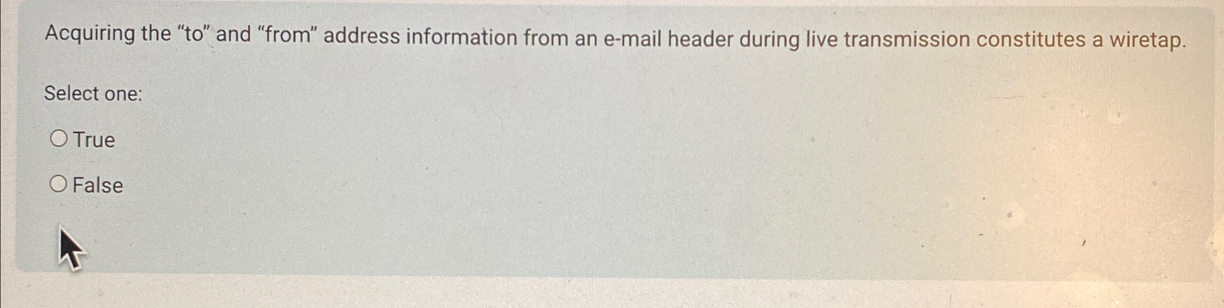 Acquiring the " to " and "from" address