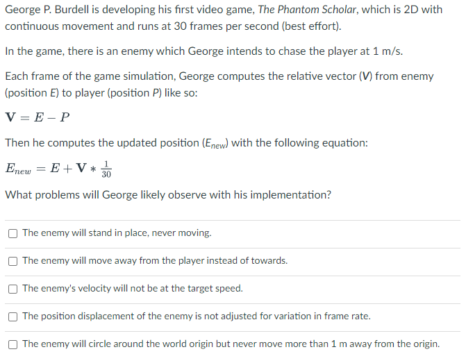 George P . Burdell is developing his first video
