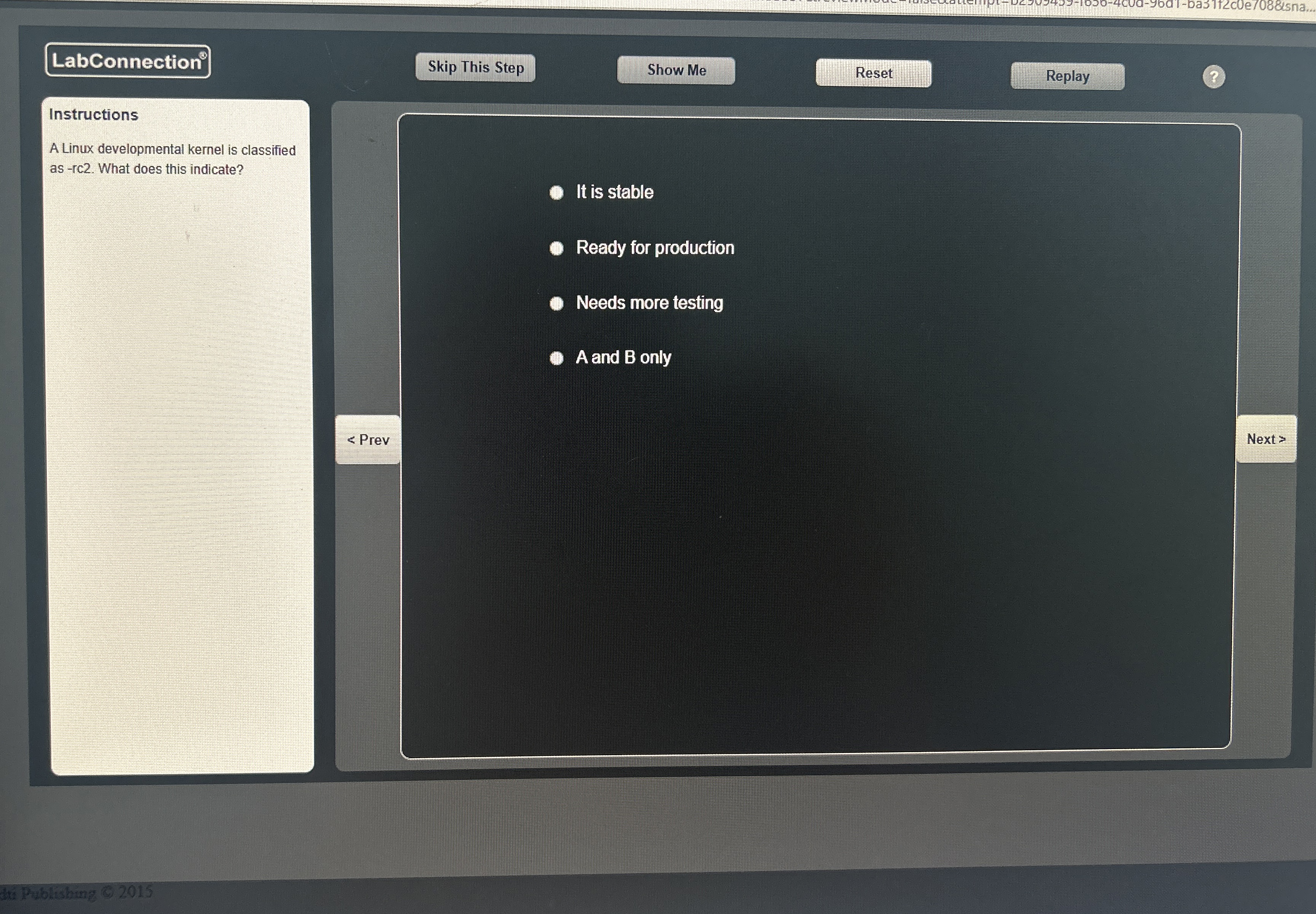 LabConnection Skip This Step Show Me Reset