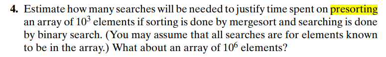Solve Estimate how many searches will be needed
