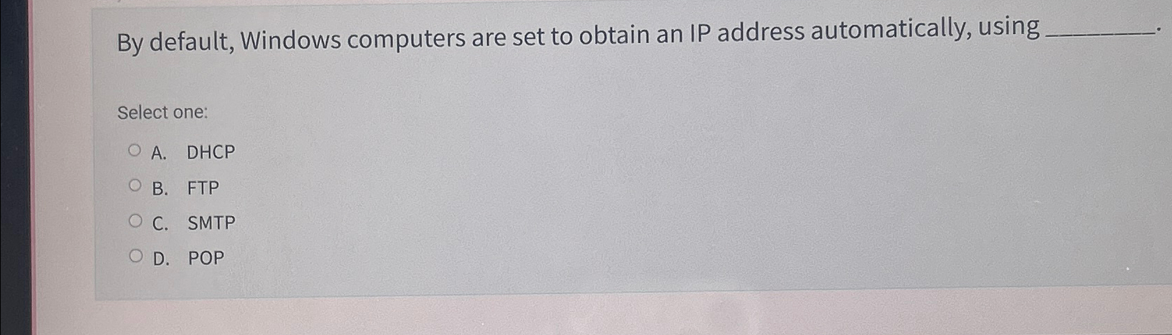 By default, Windows computers are set to obtain