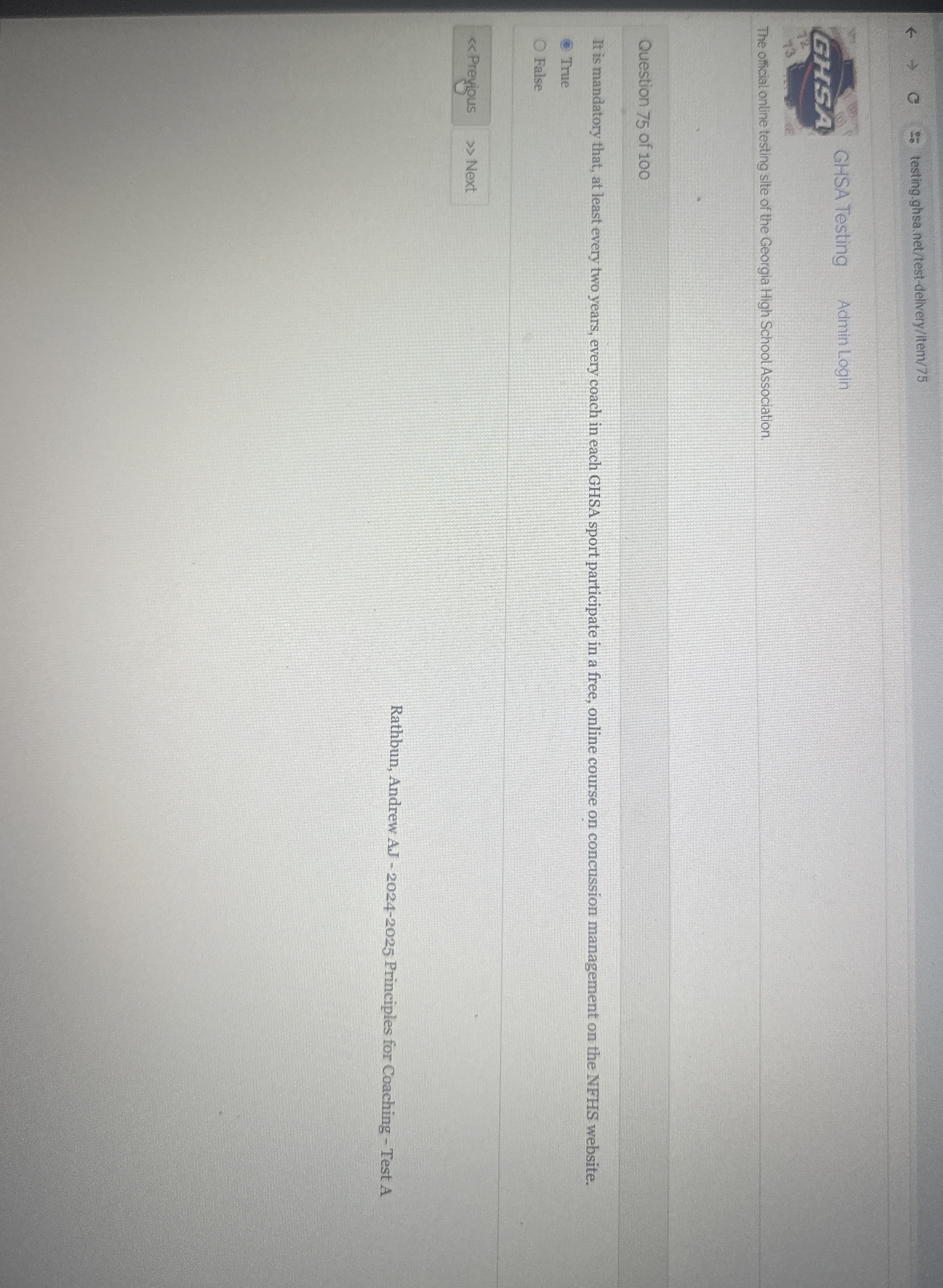 testing.ghsa. net / test - delivery / item / 7 5
