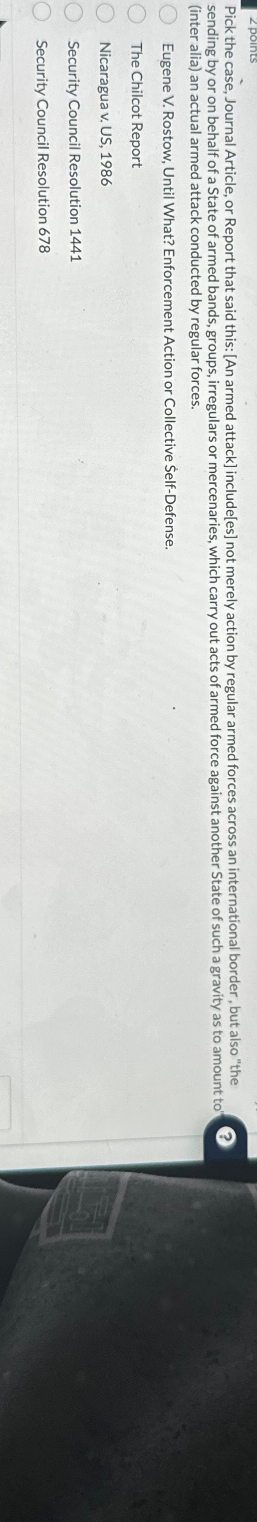 Pick the case, Journal Article, or Report that