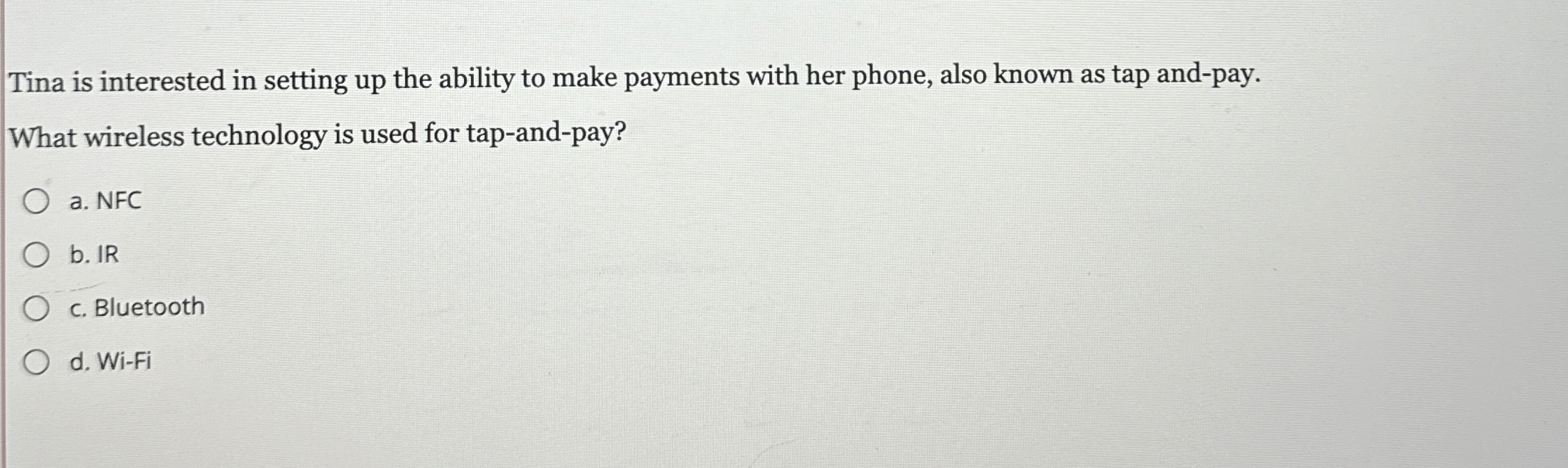 Tina is interested in setting up the ability to