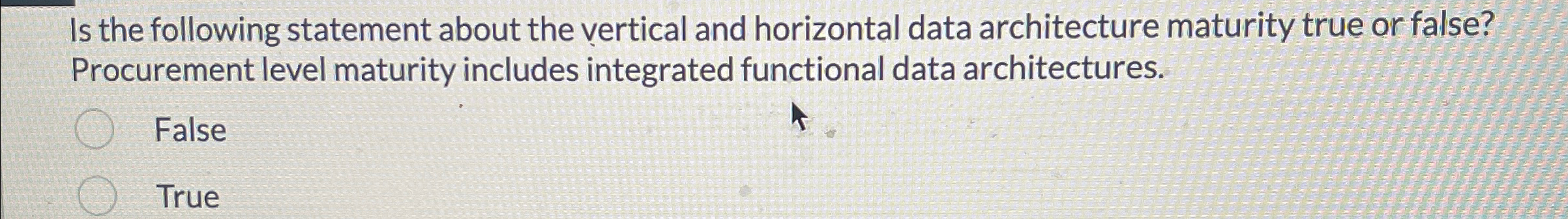 Is the following statement about the vertical and