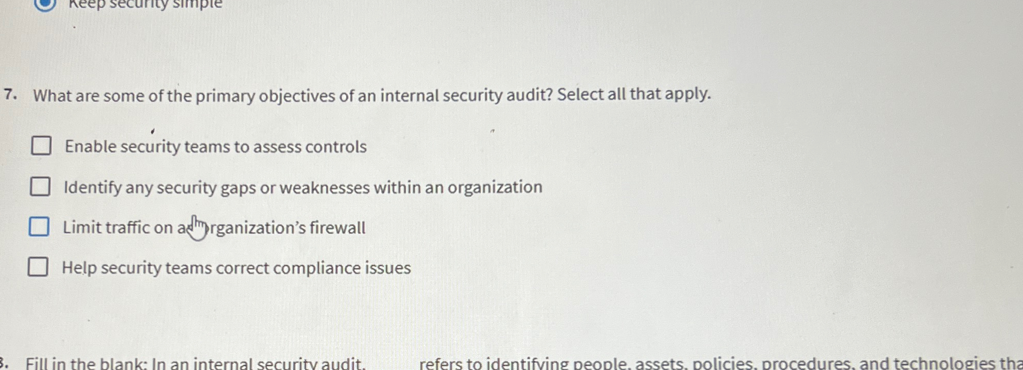 What are some of the primary objectives of an