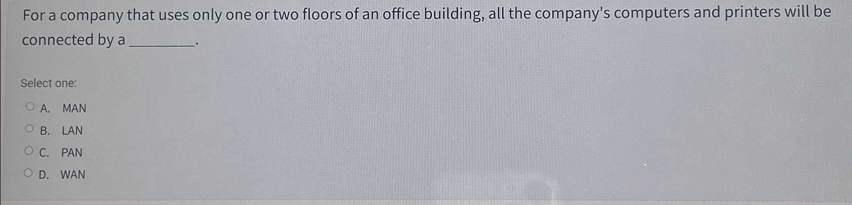 For a company that uses only one or two floors of