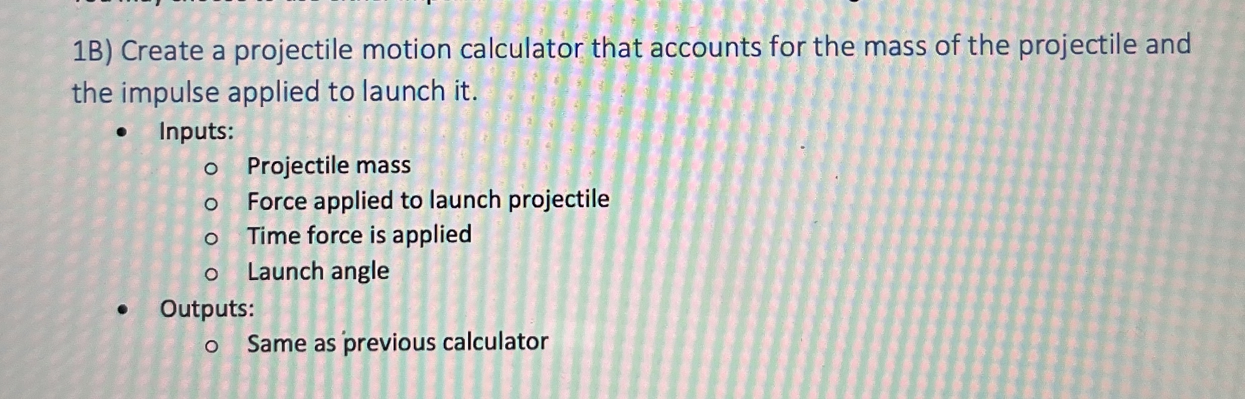 CAN YOU SHOW HOW TO DO ON EXCEL PLEASE 1 B )