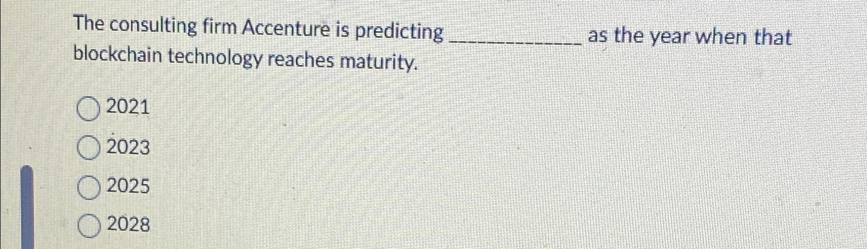 The consulting firm Accenture is predicting q ,