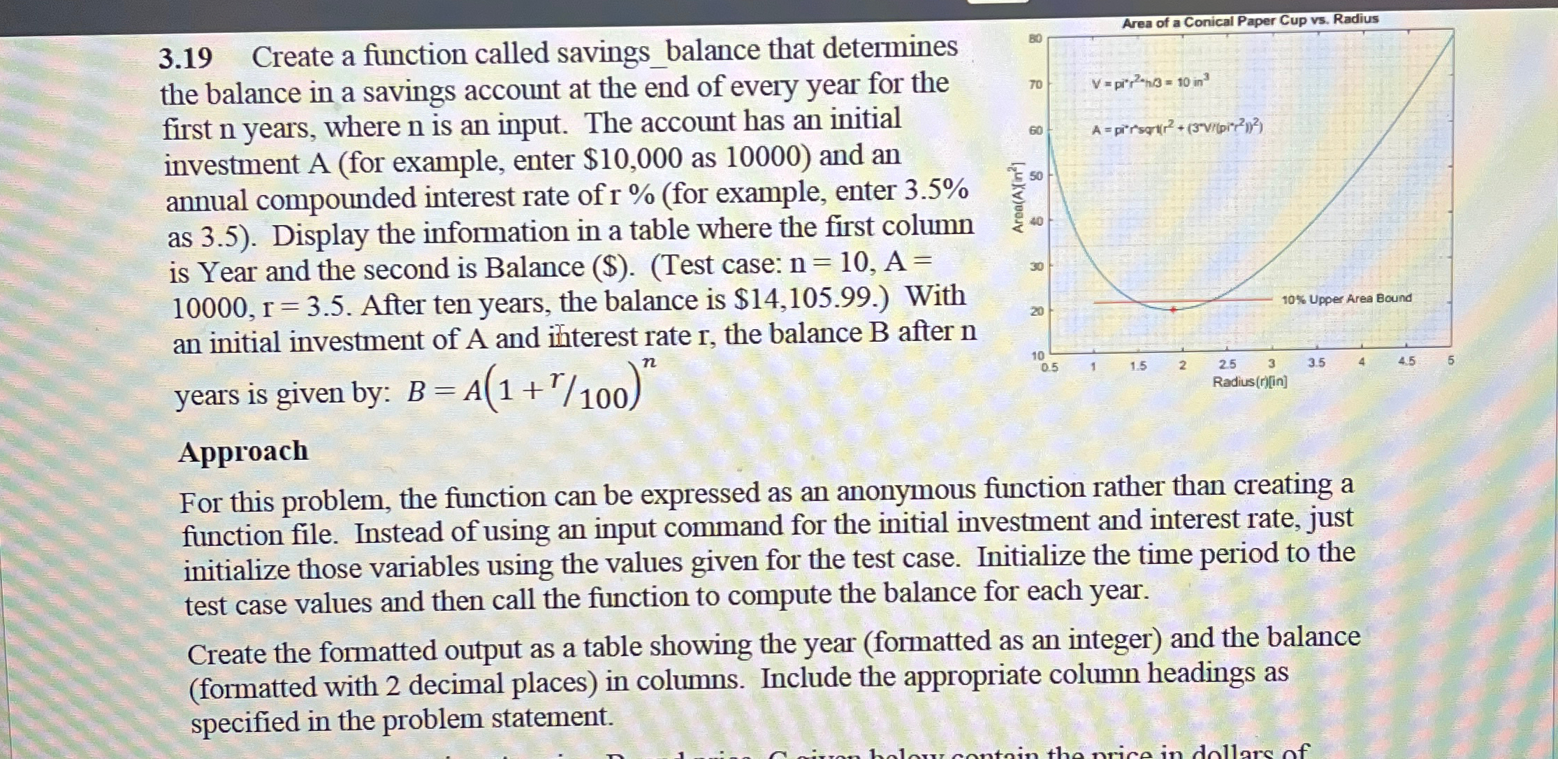 USE MATLAB TO SOLVE EQUATION: 3 . 1 9 Create a