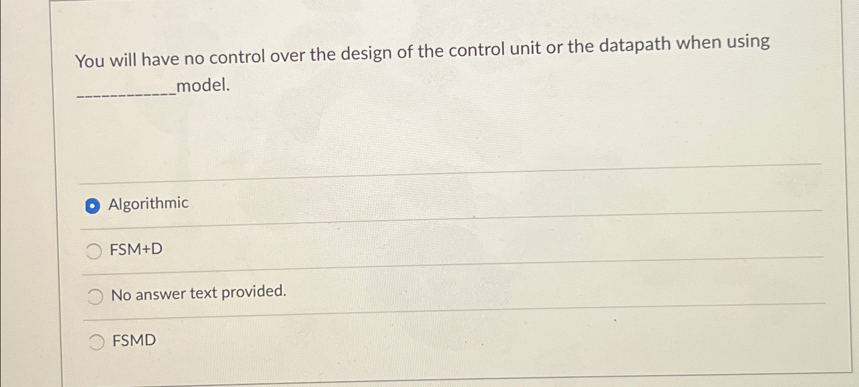 You will have no control over the design of the