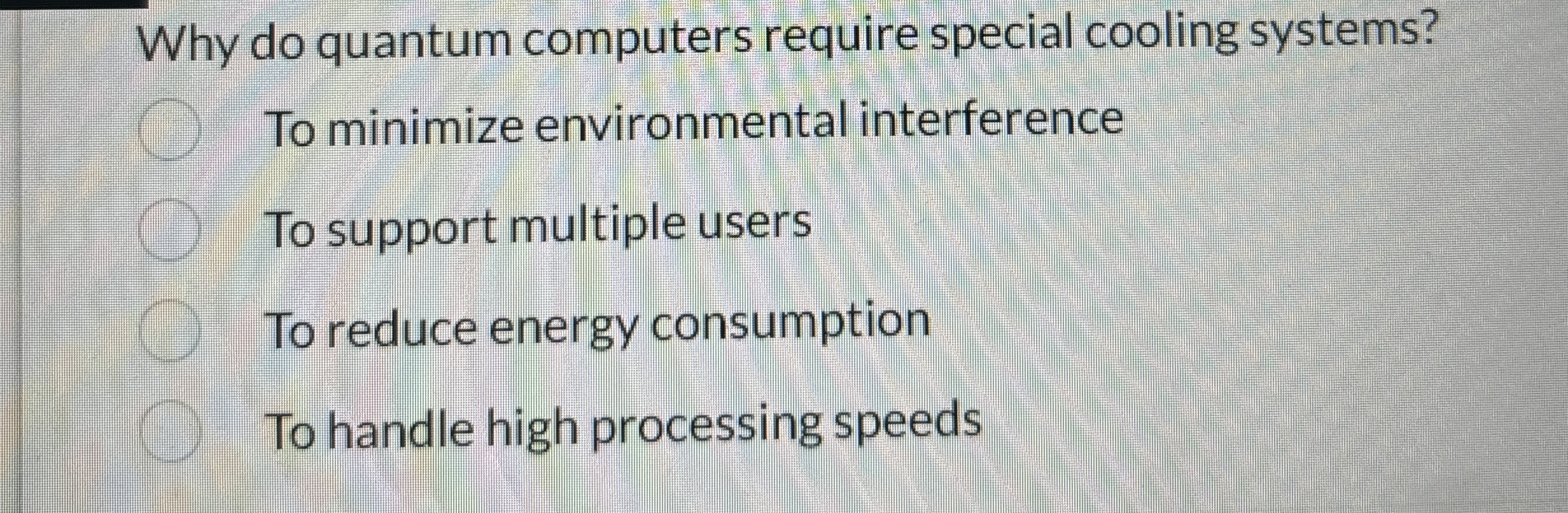Why do quantum computers require special cooling
