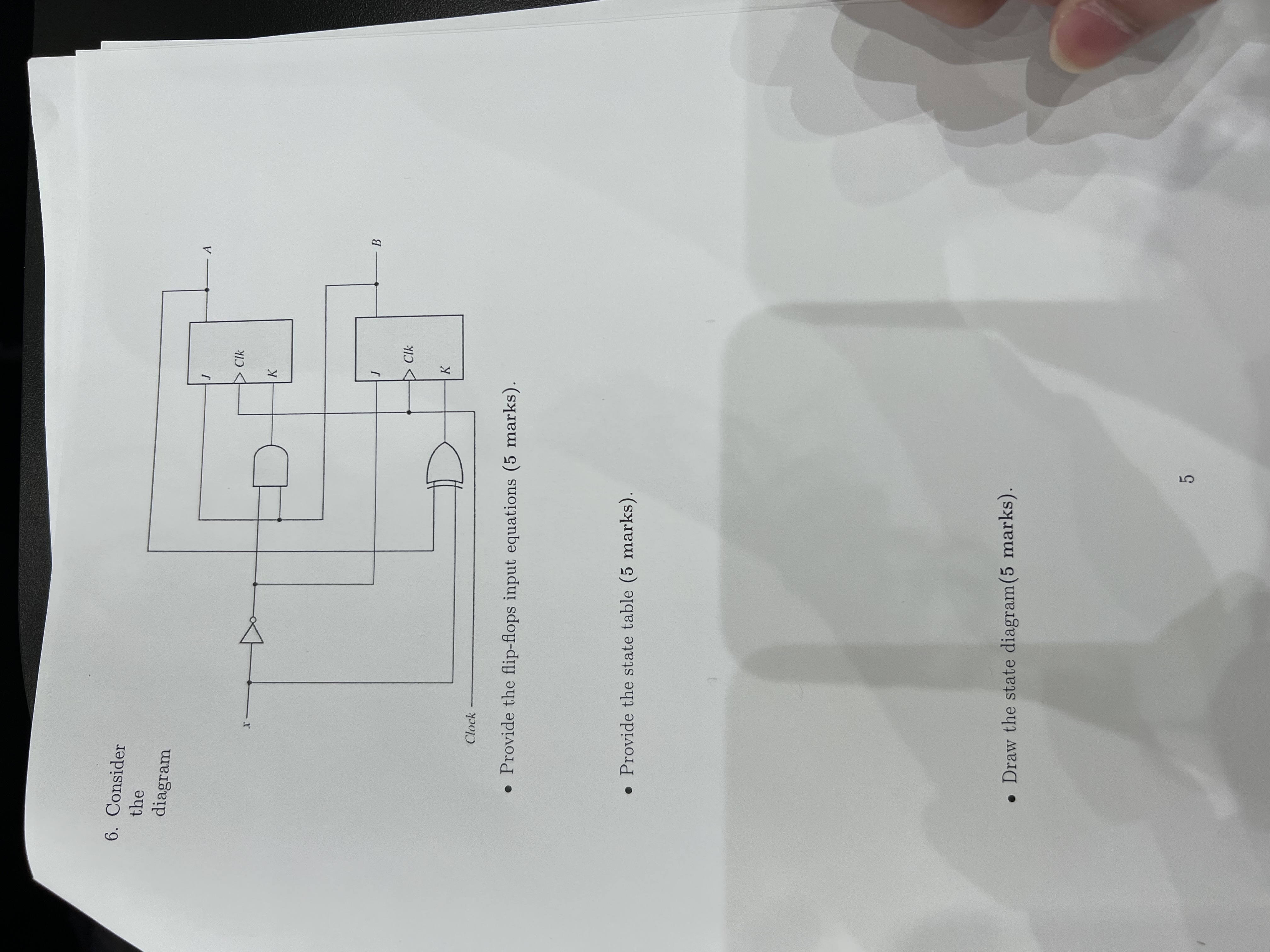 Consider the diagras Pivviue une inp - nops input