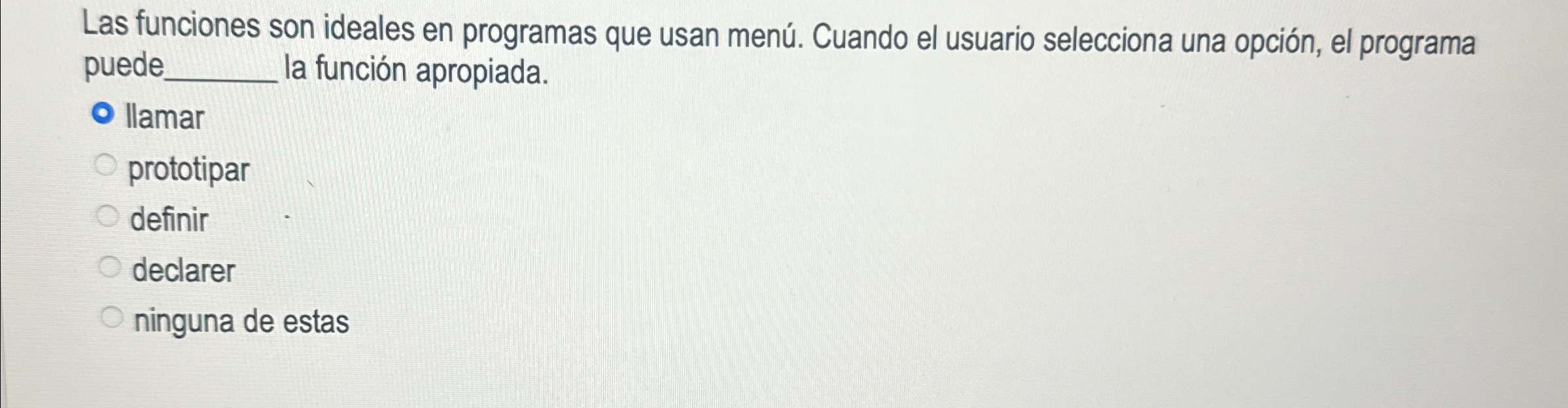 Las funciones son ideales en programas que usan