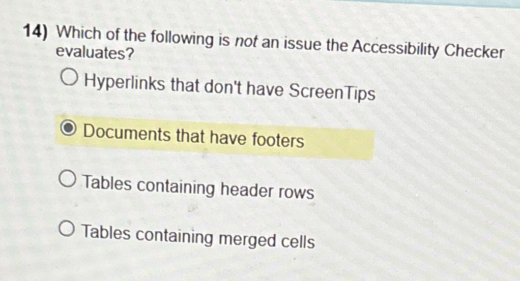 Which of the following is not an issue the