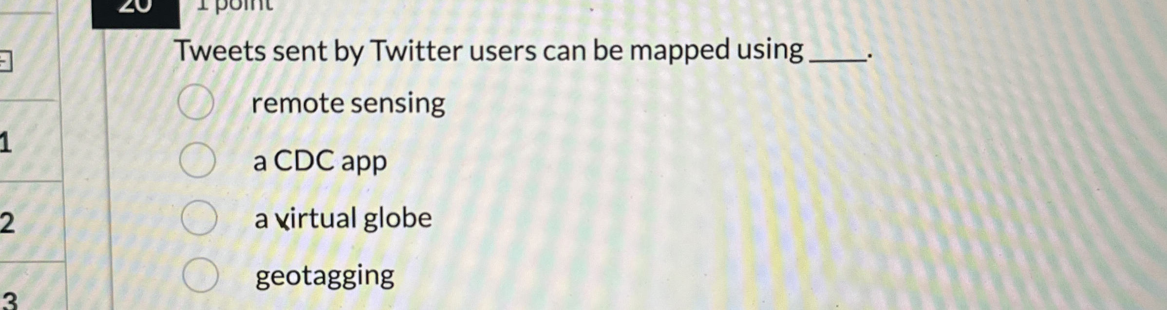 Tweets sent by Twitter users can be mapped using