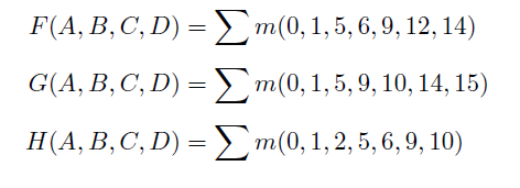 Implement the following using PAL F ( A , B , C ,
