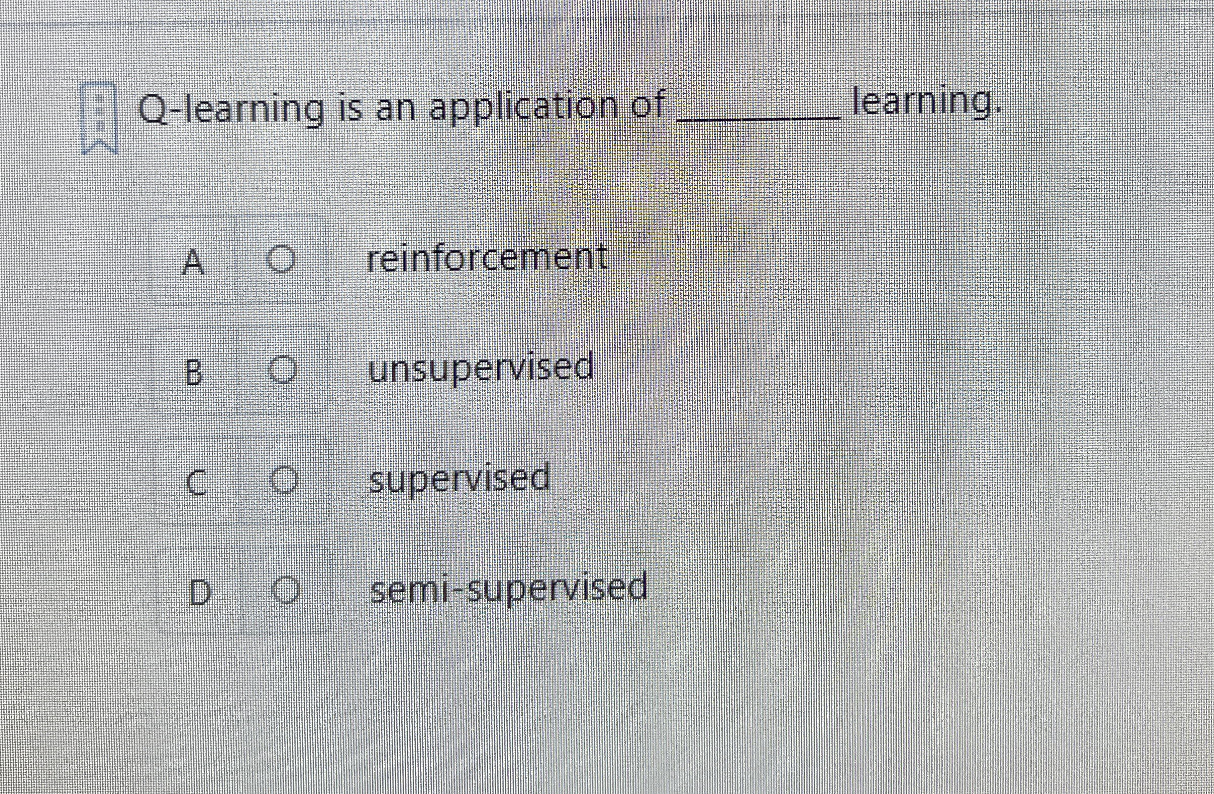 Q - learning is an application of q , learning. A