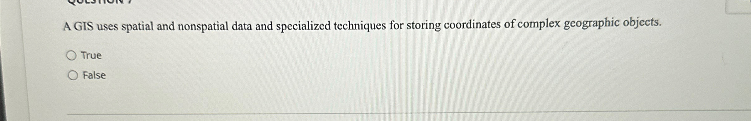 A GIS uses spatial and nonspatial data and