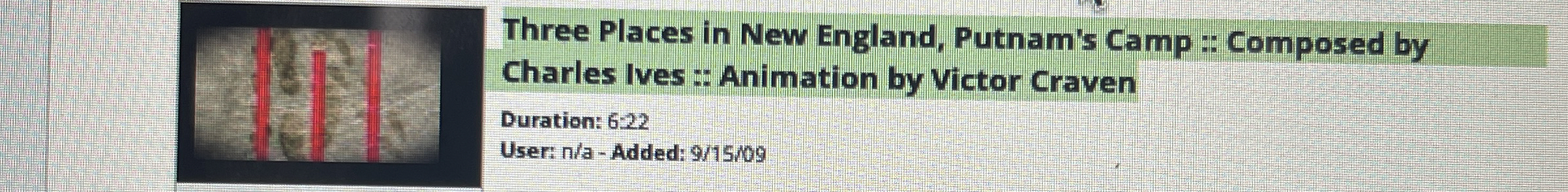 Three Places in New England, Putnam's Camp ::