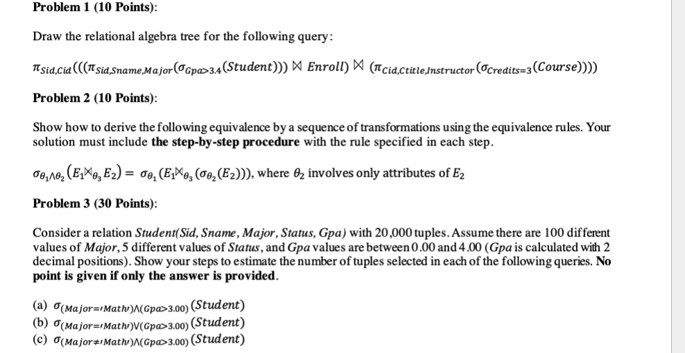 Part 2 Problem 1 ( 1 0 Points ) : Draw the