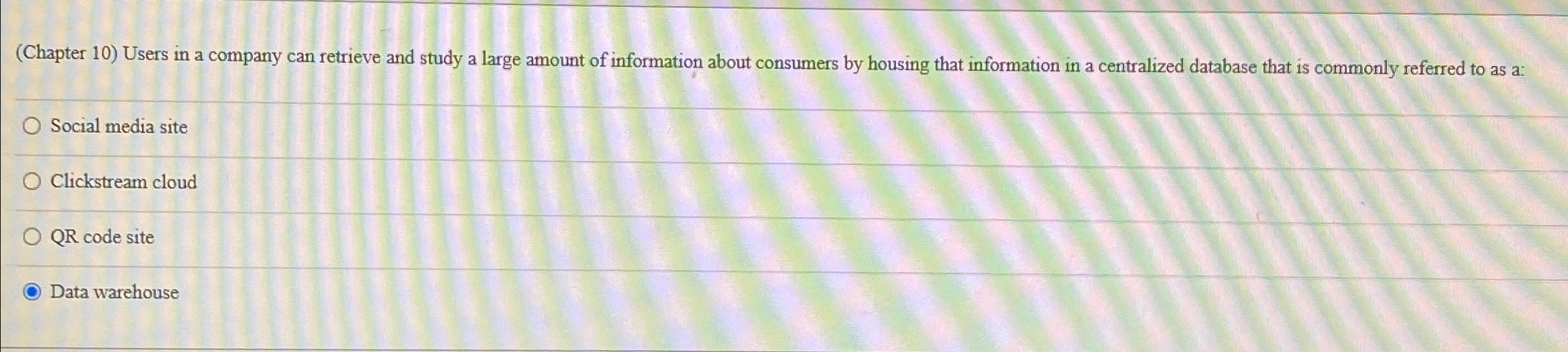 ( Chapter 1 0 ) Users in a company can retrieve