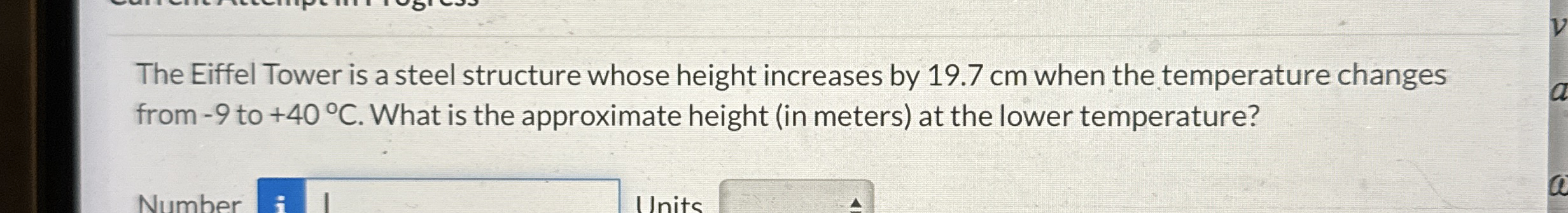 The Eiffel Tower is a steel structure whose