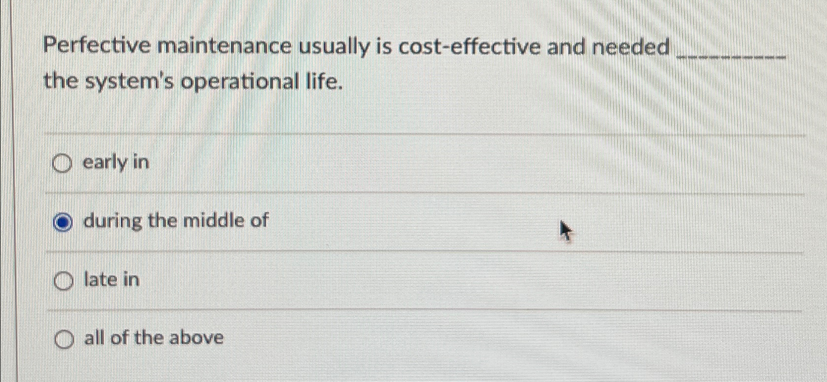 Perfective maintenance usually is cost -