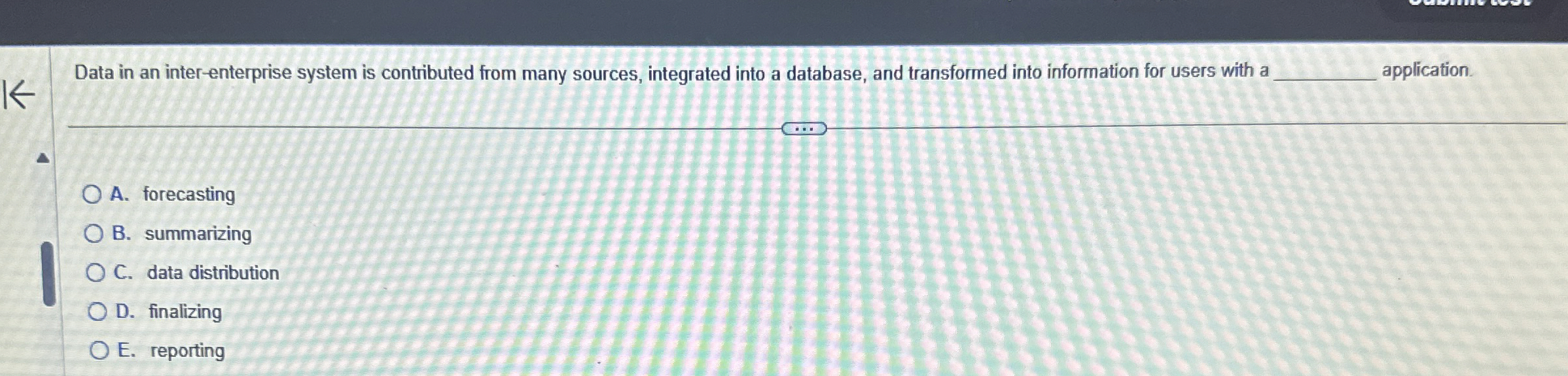 Data in an inter - enterprise system is