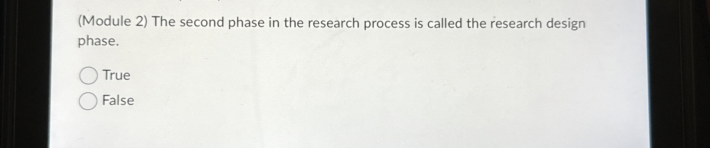 ( Module 2 ) The second phase in the research