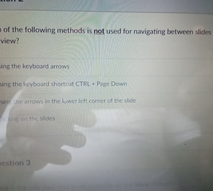 of the following methods is not used for