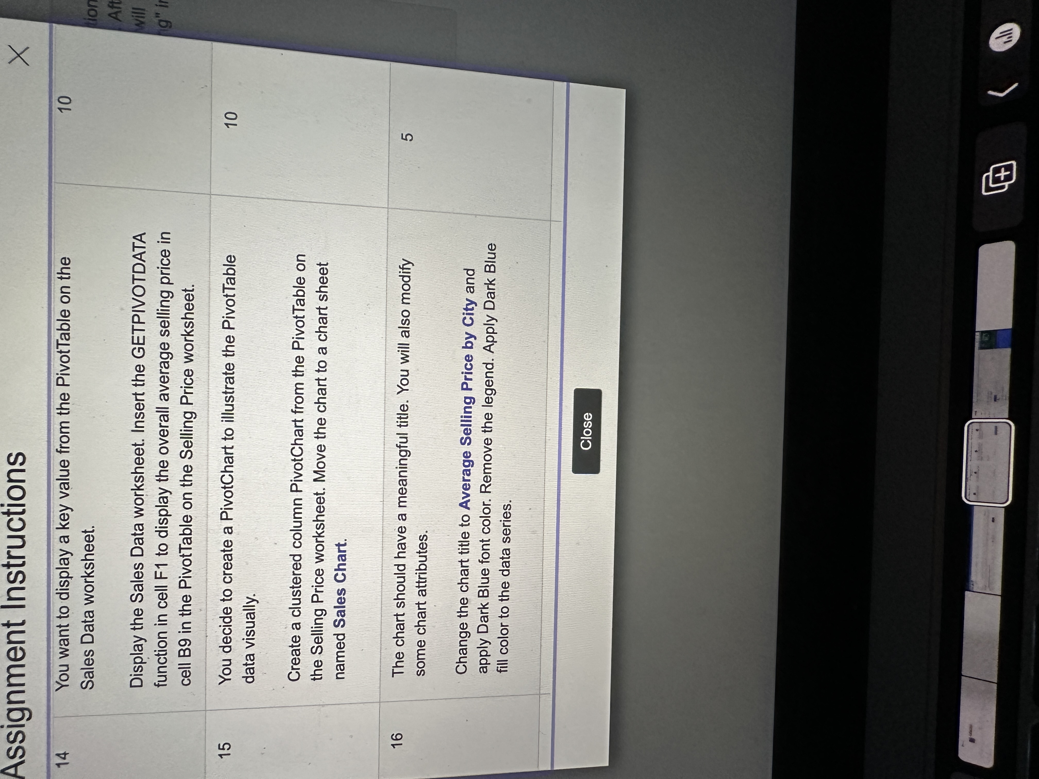 Assignment Instructions You want to display a key