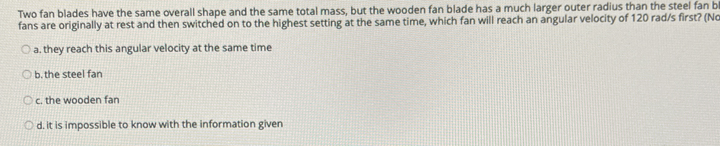 Two fan blades have the same overall shape and