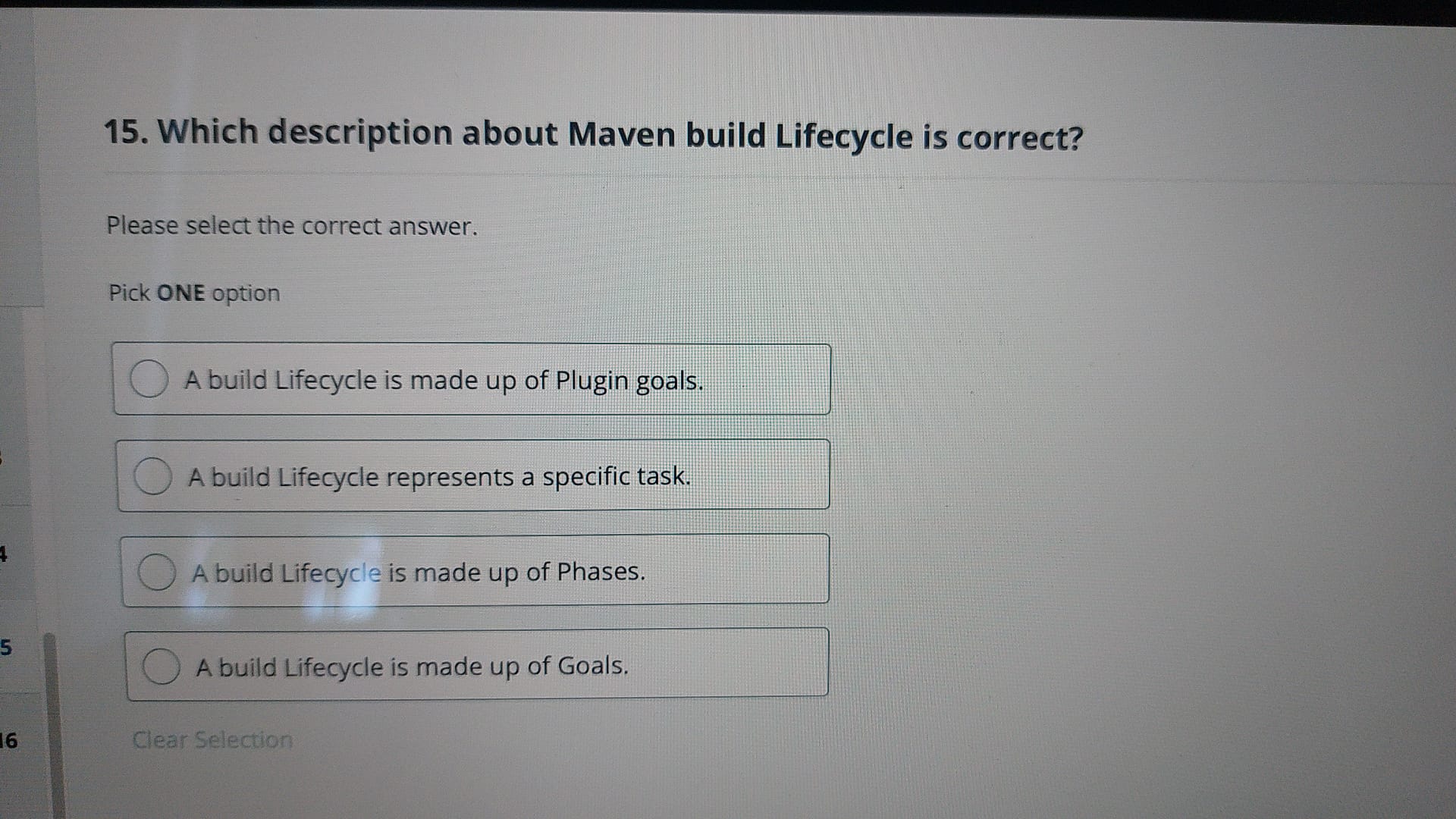 Which description about Maven build Lifecycle is