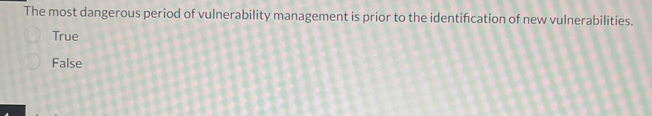 The most dangerous period of vulnerability